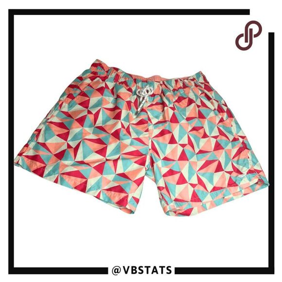 Southern Marsh Men's Dockside Drawstring Mesh Lined Swim Trunks Multicolor Small - Picture 1 of 9